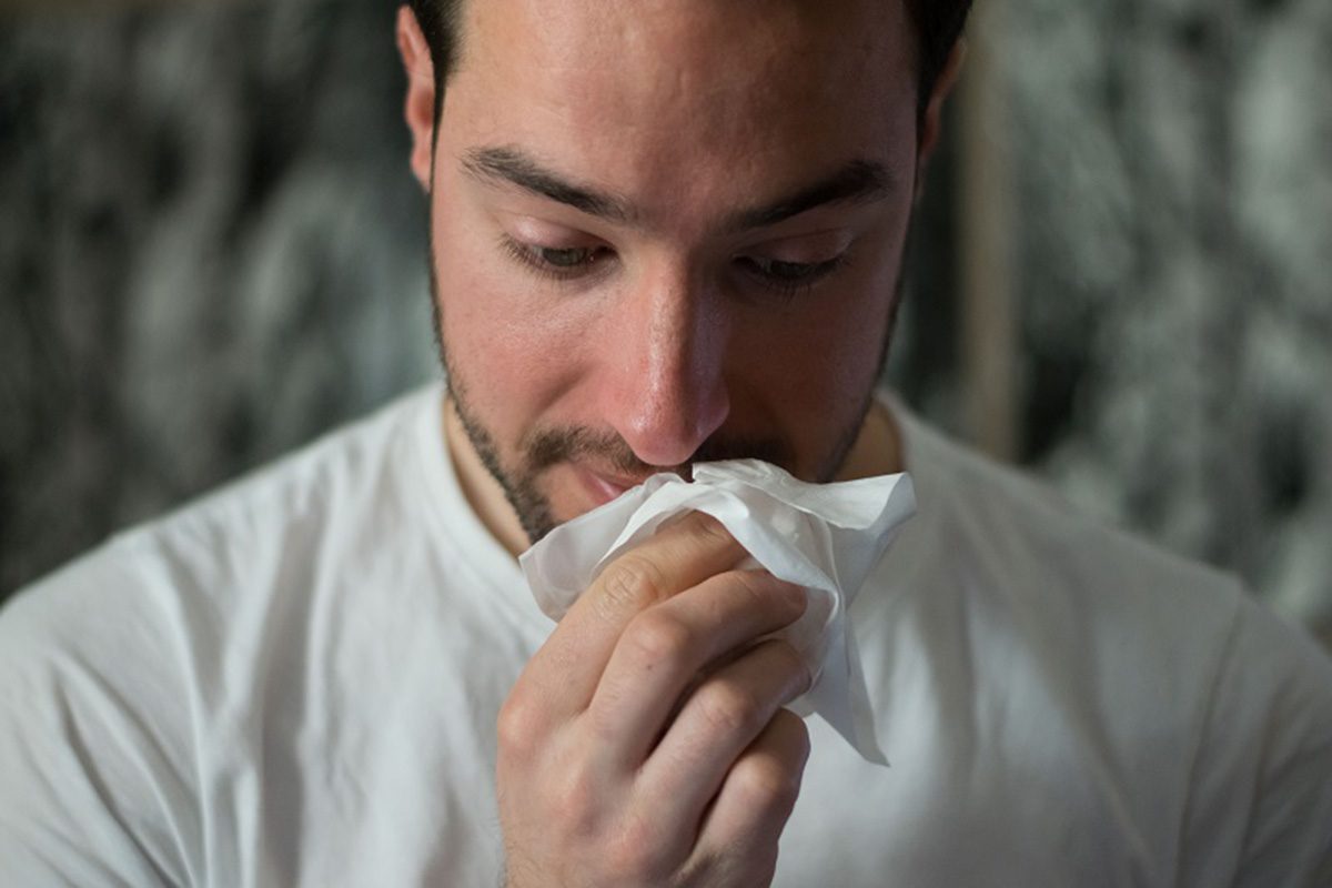 Man with Tissue