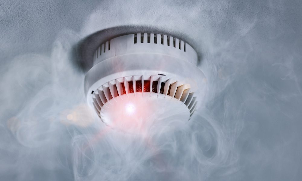 Smoke detector in apartment